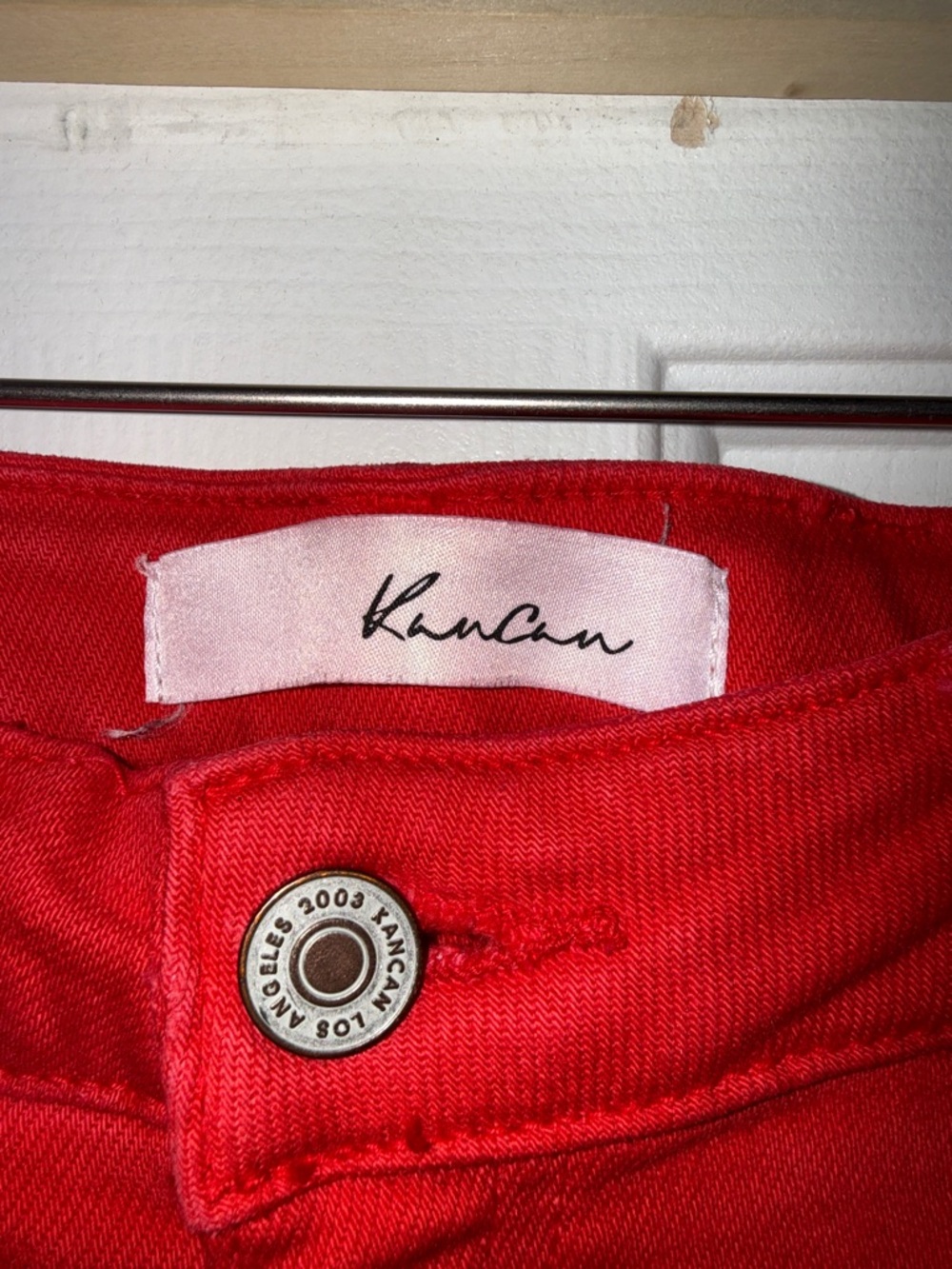 KanCan Red High-Waist Skinny Jeans - Picture 2 of 3